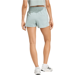 adidas Pacer Workout Woven High Rise Trainingsshorts Damen KD7325 - wonder sage/black S/5"