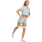 adidas Pacer Workout Woven High Rise Trainingsshorts Damen KD7325 - wonder sage/black S/5"