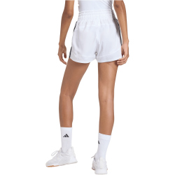 adidas Pacer Workout Woven High Rise Trainingsshorts Damen KD7324 - white/black S/5"