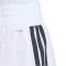 adidas Pacer Workout Woven High Rise Trainingsshorts Damen KD7324 - white/black S/5"