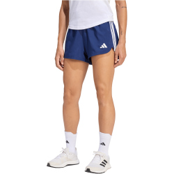 adidas Pacer Workout Woven High Rise Trainingsshorts Damen KD7320 - dark blue/white M/5"
