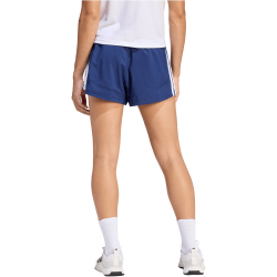 adidas Pacer Workout Woven High Rise Trainingsshorts Damen KD7320 - dark blue/white M/5"