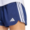 adidas Pacer Workout Woven High Rise Trainingsshorts Damen KD7320 - dark blue/white M/5"