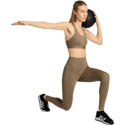 adidas Optime Essentials Workout High Support Sport-BH Damen KA4780 - chalky brown M C-D