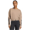 adidas Hyperglam 3-Streifen Cropped Crew Neck Sweatshirt Damen KQ5197 - chalky brown S