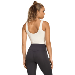 adidas 3-Streifen Studio All Me Light Support Tanktop Damen KT3281 - chalk white M