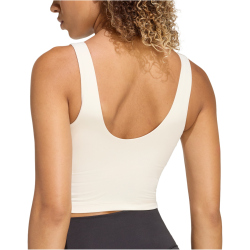 adidas 3-Streifen Studio All Me Light Support Tanktop Damen KT3281 - chalk white M