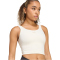 adidas 3-Streifen Studio All Me Light Support Tanktop Damen KT3281 - chalk white M