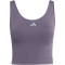 adidas 3-Streifen Studio All Me Light Support Tanktop Damen KT3278 - aurora onix S