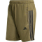 adidas Workout Essentials All-Set 3-Streifen Knit Trainingsshorts Herren KD0741 - olive strata/black M/7"