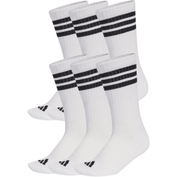 6er Pack adidas 3-Streifen Essentials Cushioned Crew Socken KE5492 - white/black/black 40-42