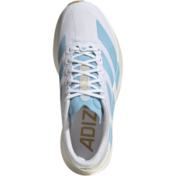 adidas Adizero Evo SL Laufschuhe Damen JQ4526 - cloud white/clear blue/matte gold 38