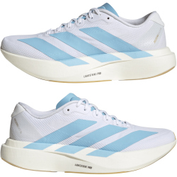 adidas Adizero Evo SL Laufschuhe Damen JQ4526 - cloud white/clear blue/matte gold 38