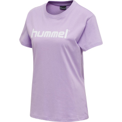 hummel GO Baumwoll Logo T-Shirt Damen kurzarm lavendula XS