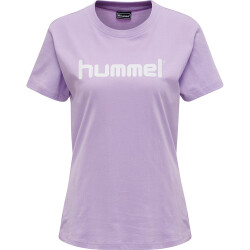 hummel GO Baumwoll Logo T-Shirt Damen kurzarm lavendula XS