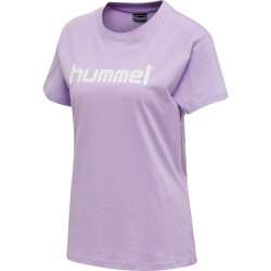 hummel GO Baumwoll Logo T-Shirt Damen kurzarm lavendula S