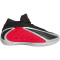 adidas Anthony Edwards 2 Basketballschuhe JQ9497 - silver met./pure ruby/core black 41 1/3