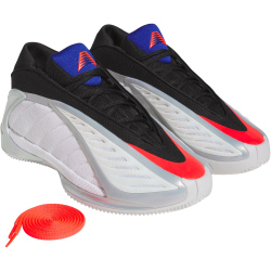 adidas Anthony Edwards 2 Basketballschuhe KJ4228 - cloud white/lucid red/silver met. 42