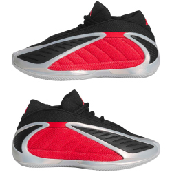 adidas Anthony Edwards 2 Basketballschuhe Kinder JQ9489 - silver met./pure ruby/core black 36