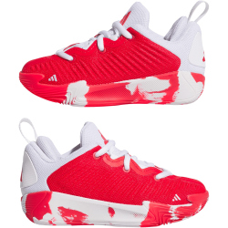 adidas Initiation Basketballschuhe Kinder JQ6851 - pure ruby/cloud white/lucid red 30.5