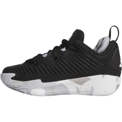 adidas Initiation Basketballschuhe Kinder JQ6847 - core black/halo silver/cloud white 30.5