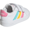 adidas Grand Court 3.0 Sneaker Kinder KI6504 - cloud white/bliss pink/lucid tangerine 20