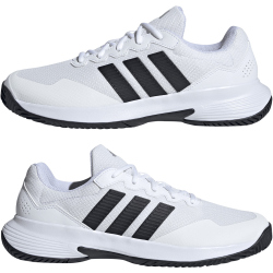 adidas Gamecourt 2 Tennisschuhe Herren KI0781 - cloud white/core black/silver met. 40 2/3