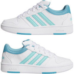 adidas Hoops Classic Sneaker Damen KI1083 - cloud white/flash aqua/preloved blue 36 2/3