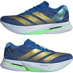 adidas Adizero Boston 13 Laufschuhe JQ1669 - blue/gold met./blue burst 41 1/3