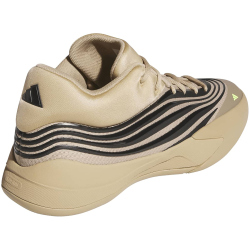 adidas Dame X Low-Top Basketballschuhe KJ4399 - warm sandstone/core black/lucid lemon 41 1/3