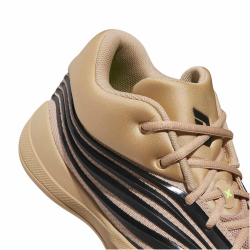 adidas Dame X Low-Top Basketballschuhe KJ4399 - warm sandstone/core black/lucid lemon 41 1/3