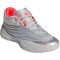 adidas Dame X Low-Top Basketballschuhe KJ4398 - silver met./grey two/lucid red 41 1/3