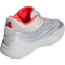 adidas Dame X Low-Top Basketballschuhe KJ4398 - silver met./grey two/lucid red 41 1/3