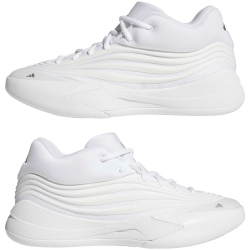 adidas Dame X Low-Top Basketballschuhe KJ4397 - cloud white/zero met./silver met. 41 1/3