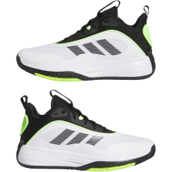 adidas Own The Game 3 Mid-Top Basketballschuhe Herren JS2173 - cloud white/core black/lucid lemon 41 1/3