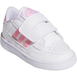 adidas Rapid Court CF Sneaker Kinder JS4774 - cloud white/bliss pink/cloud white 25