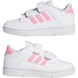 adidas Rapid Court Sneaker Kinder JS4768 - cloud white/bliss pink/cloud white 28