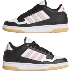 adidas Rapid Court Low-Top Sneaker Damen JS2247 - core black/clear pink/cloud white 37 1/3