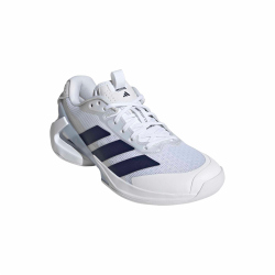 adidas Adizero Ubersonic 5 Tennisschuhe Damen JR1757 - cloud white/dark blue/crystal sky 38