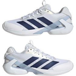 adidas Adizero Ubersonic 5 Tennisschuhe Damen JR1757 - cloud white/dark blue/crystal sky 38