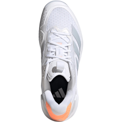 adidas Adizero Ubersonic 5 Tennisschuhe Damen JR1755 - cloud white/halo blue/beam orange 36 2/3