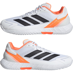 adidas Defiant Speed 2 Tennisschuhe Herren JR1745 - cloud white/core black/lucid orange 43 1/3