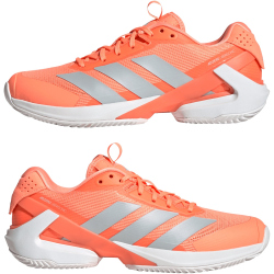 adidas Adizero Ubersonic 5 Sandplatz Tennisschuhe Damen KJ4363 - beam orange/halo blue/cloud white 38