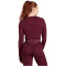 adidas Hyperglam Cropped Langarmshirt Damen KR0374 - maroon XS
