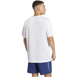 adidas Tech Apparel Graphic Trainingsshirt Herren KE4899 - white/reflective silver XL