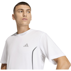 adidas Tech Apparel Graphic Trainingsshirt Herren KE4899 - white/reflective silver XL