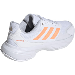 adidas Courtjam Control 3 Tennisschuhe Damen JR1788 - cloud white/beam orange/crystal white 36 2/3