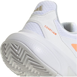adidas Courtjam Control 3 Tennisschuhe Damen JR1788 - cloud white/beam orange/crystal white 39 1/3