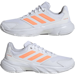 adidas Courtjam Control 3 Tennisschuhe Damen JR1788 - cloud white/beam orange/crystal white 39 1/3