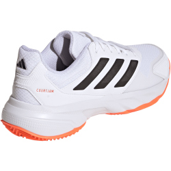 adidas Courtjam Control 3 Clay Tennisschuhe Herren JR1751 - cloud white/core black/lucid orange 39 1/3